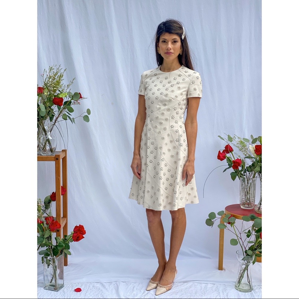 🆕Coach X Rodarte whipstitch leather dress NWT